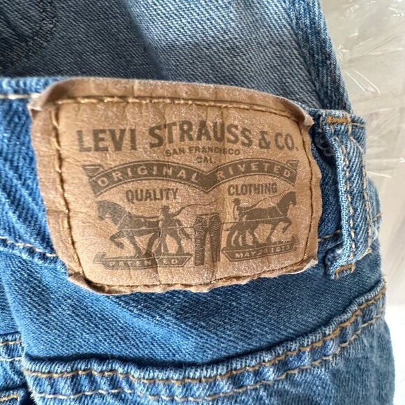 Levi’s Jean Shortalls Girls Size Small 7/8 Medium Wash Western Boho Hippie - Picture 7 of 10